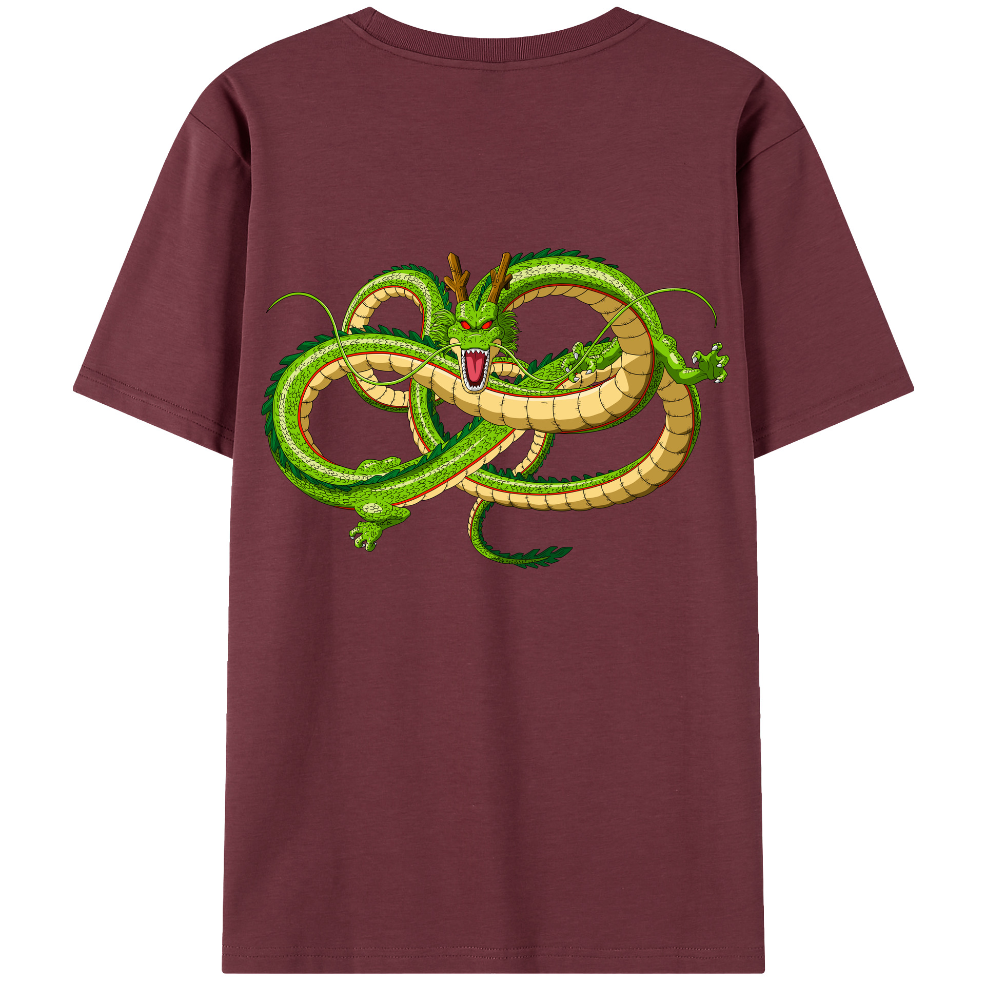 （画像用） ドラゴンボール 神龍 シェンロン DRAGON BALL Shenron 綿100％半袖Tシャツ（背面プリント）
